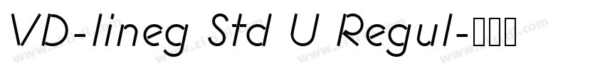 VD-lineg Std U Regul字体转换